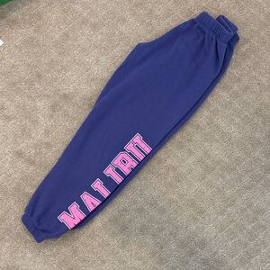 Pixielane Kids Sweatpants with Malibu Lettering- size 11/12
